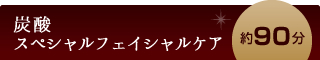 炭酸スペシャルフェイシャルケア　約90分