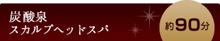 炭酸泉スカルぷヘッドスパ　約90分